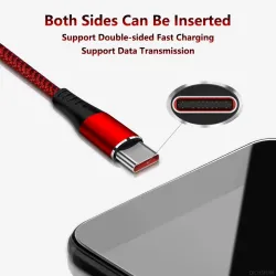 Snellaad-/datakabel - USB type-C - 5AOpladers
