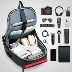 Multifunction crossbody bag - 9.7" laptop backpack - with USB charging port - waterproofBackpacks