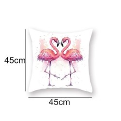 Decorative cushion cover - with pink flamingo - 45 * 45cmCushion covers