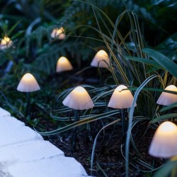 Lichtslinger op zonne-energie - LED - met stokken - waterdicht - paddenstoelenvormSolar verlichting