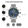 NAVIFORCE - luxe sport Quartz horloge - LED display - waterdichtHorloges