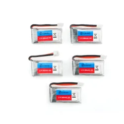 Eachine E011 - 3.7V - 260MAH - 30C battery / USB charger - 5 piecesBatteries