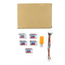 Eachine E011 - 3.7V - 260MAH - 30C batterij / USB-oplader - 5 stuksBatterijen