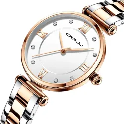 CRRJU - modieus luxe horloge - Quartz - waterdicht - roestvrij staalHorloges