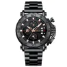 CRRJU - luxe herenhorloge - grote wijzerplaat - waterdicht - roestvrij staalHorloges