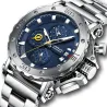CRRJU - luxe herenhorloge - grote wijzerplaat - waterdicht - roestvrij staalHorloges