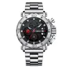 CRRJU - luxe herenhorloge - grote wijzerplaat - waterdicht - roestvrij staalHorloges
