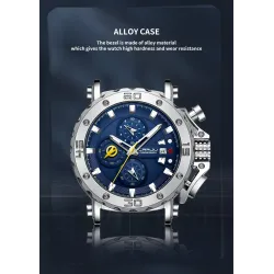 CRRJU - luxe herenhorloge - grote wijzerplaat - waterdicht - roestvrij staalHorloges