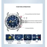 CRRJU - luxe herenhorloge - grote wijzerplaat - waterdicht - roestvrij staalHorloges