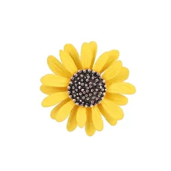 Sunflower - metal broochBrooches