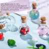 Mini glazen flesjes - met kurken deksel - voor parfums - huwelijksdecoratie - 10 stuksParfum