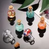 Mini glazen flesjes - met kurken deksel - voor parfums - huwelijksdecoratie - 10 stuksParfum