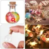 Mini glazen flesjes - met kurken deksel - voor parfums - huwelijksdecoratie - 10 stuksParfum