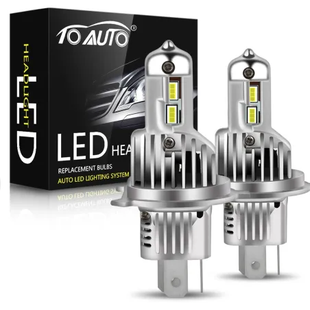Car / motorcycle LED bulb - 6000K - CSP chip - H1 / H3 / H7 / H11 / H4/9003/HB2 Hi/Lo / 9006/HB4 - 2 piecesH1