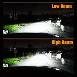 Car / motorcycle LED bulb - 6000K - CSP chip - H1 / H3 / H7 / H11 / H4/9003/HB2 Hi/Lo / 9006/HB4 - 2 piecesH1