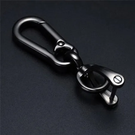 Metalen sleutelhanger - 360 graden draaibaar - afneembaar - D-vormSleutelhangers