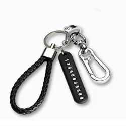 Metalen sleutelhanger - 360 graden draaibaar - afneembaar - D-vormSleutelhangers