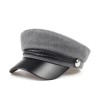 Fashionable cap with a visor - military / captain style - unisexHats & Caps