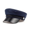 Fashionable cap with a visor - military / captain style - unisexHats & Caps