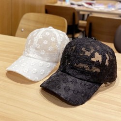 Baseballcap van kant - mesh / katoen - verstelbaarPetten & Hoeden