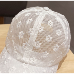 Lace baseball cap - mesh / cotton - adjustableHats & Caps