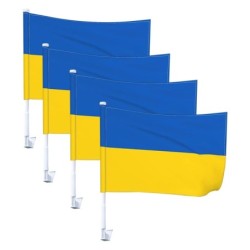 Flag of Ukraine - car decoration - 4 piecesStickers