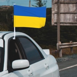 Vlag van Oekraïne - autodecoratie - 4 stuksStickers