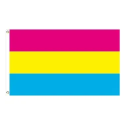 Hangende banner - vlag - LGBT / transgender / panseksueel / vooruitgang / PRIDE / regenboogStickers