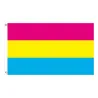 Hangende banner - vlag - LGBT / transgender / panseksueel / vooruitgang / PRIDE / regenboogStickers