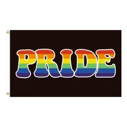 Hangende banner - vlag - LGBT / transgender / panseksueel / vooruitgang / PRIDE / regenboogStickers