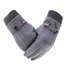 Warme winterhandschoenen van suède - met fleece - touchscreenfunctie - unisexHandschoenen