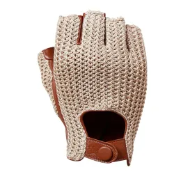 Luxe schapenvachthandschoenen - gebreid - halve vingers designHandschoenen