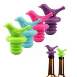 Wine bottle stopper - silicone - bird shapedBar supply