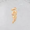 Retro gouden broche - asymmetrische abstractBroches