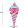 Pink stripe ice cream shaped brooch - with crystalsBrooches