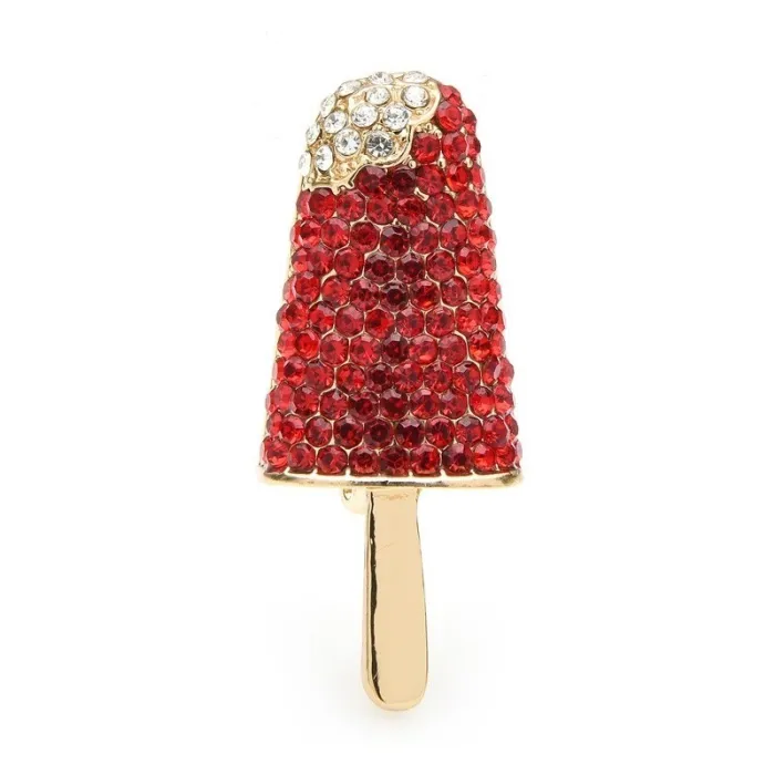 Elegante broche - sprankelend ijslollyBroches