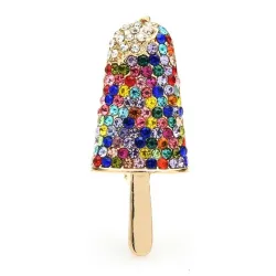 Elegante broche - sprankelend ijslollyBroches