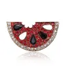 Elegante broche - met rode kristallen watermeloenBroches