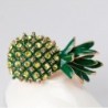 Elegant brooch with green crystal pineappleBrooches