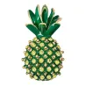 Elegante broche met groene kristalananasBroches