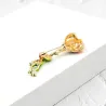 Modieuze broche met groene kikker / kleurrijke ballonnenBroches