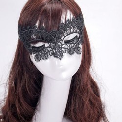 Sexy Venetian eye mask - black lace - for masquerade / HalloweenMasks