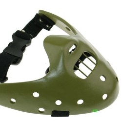 Silence Of The Lambs - Hannibal Lecter - half gezichtsmasker van hars - Halloween / carnavalsMaskers