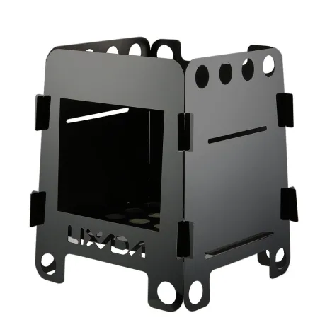 Hout/alcohol kachel - opvouwbaar - outdoor / camping BBQ - RVS - met tasBarbecue - BBQ