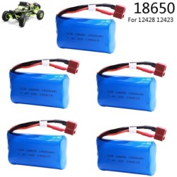 Lipo batterij 18650 - voor Wltoys 12428 12401 RC speelgoed - 7.4V - 1500mahR/C Auto
