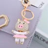 Piggy in minirok - kristal - sleutelhangerSleutelhangers