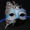 Metalen Venetiaans oogmasker - uitgeholde vlinder - kristallen - laser gesneden - maskerades / carnavalMaskers