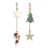 Kerstboom - sterren - oorbellenOorbellen