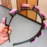 Colorful headband - with openable decorative flowers / fruits / cartoon animalsHair clips