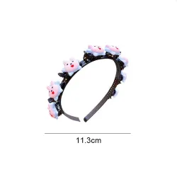Kleurrijke hoofdband - met te openen decoratieve bloemen / fruit / tekenfilmdierenHaarspelden
